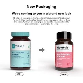 hk vitals Multivitamin For Women (60 Tablets) | With Zinc, Vitamin C, Vitamin D, Multiminerals & Ginseng Extract