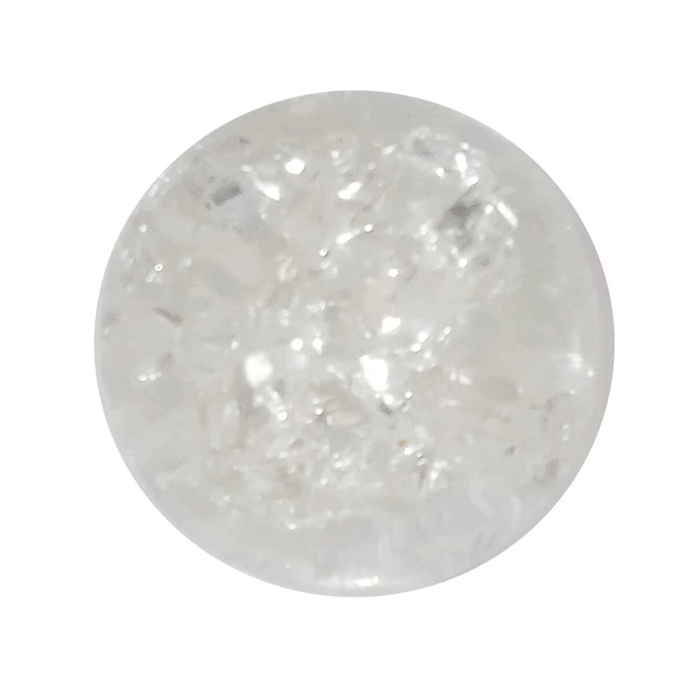 Purpledip Resin Crystal Ball for Indoor Water Fountains, Clear, 2 Inches (10503)