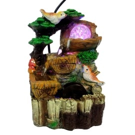 Purpledip Resin Crystal Ball for Indoor Water Fountains, Clear, 2 Inches (10503)