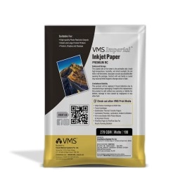 VMS Imperial Colour Matte Inkjet Photo Paper 4R (4x6 inch) 270 GSM (100 Sheets)