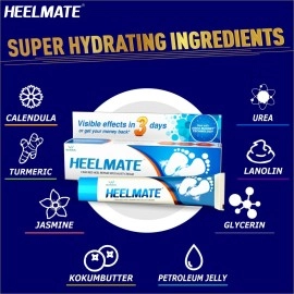 Heelmate Cracked Heel Repair Specialist Cream Smooth Feet, Freedom from Dry Cracked Heels (Pack of 2)