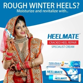 Heelmate Cracked Heel Repair Specialist Cream Smooth Feet, Freedom from Dry Cracked Heels (Pack of 2)