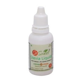 So sweet Stevia Liquid Sugar Free 400 Drops (200 Serving) - 20ml | Zero Calorie | Diabetic Frendly