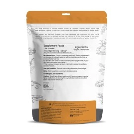 Just Jaivik 100% Organic Tulsi Powder Holy Basil Powder- Ocimum Sanctum- 0.5 LB / 227 g 1/2 Pound- USDA Organic Certified - An Ayurvedic Adaptogen