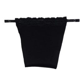 Finesse Miracle Cami - Cotton Clip On Camisole for Women Mock Lace | Cleavage Cover for Women | Deep Neck Cover Up Inners Cami Secret | Slip for Women Inner | Free Size | Set of 3, Black White Beige,