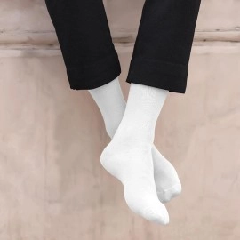 FOOTPRINTS Odourfree Organic Cotton & Bamboo Men Formal Socks - Pack of 5, Multicolour, Free Size