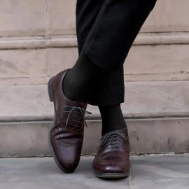 FOOTPRINTS Odourfree Organic Cotton & Bamboo Men Formal Socks - Pack of 5, Multicolour, Free Size