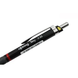 Rotring Tikky 0.35 mm Mechanical Pencil Wth Colour Coding - 1904694 Black - 2 Pieces