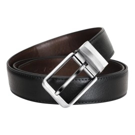 CREATURE Reversible Pu-Leather Formal Belt For Men(Color-Black/Brown||BL-01|| 46 inches length|| Waist upto -40 inches)