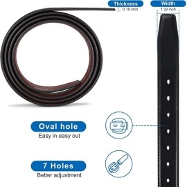 CREATURE Reversible Pu-Leather Formal Belt For Men(Color-Black/Brown||BL-01|| 46 inches length|| Waist upto -40 inches)