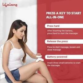 Lifelong LLM09 Mini Head and Body Massager (Brown)