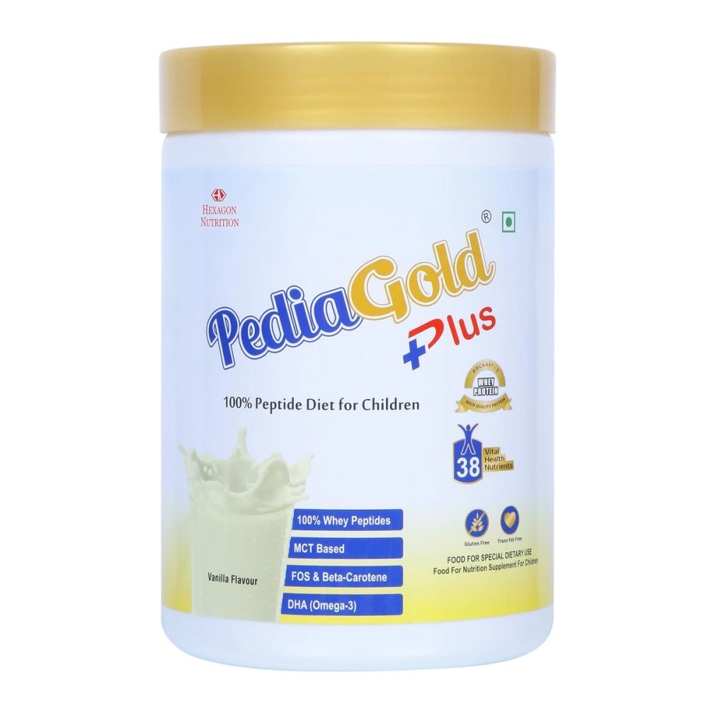 PEDIAGOLD PLUS- 100% Peptide Diet for Children - Vanilla Flavour - 400g