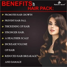 Nature\'s Secret DIY Natural Hair Pack Powder For Fast Hair Growth -250 Grams