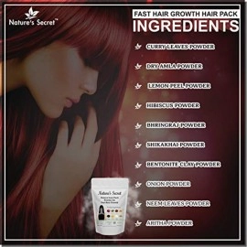 Nature\'s Secret DIY Natural Hair Pack Powder For Fast Hair Growth -250 Grams