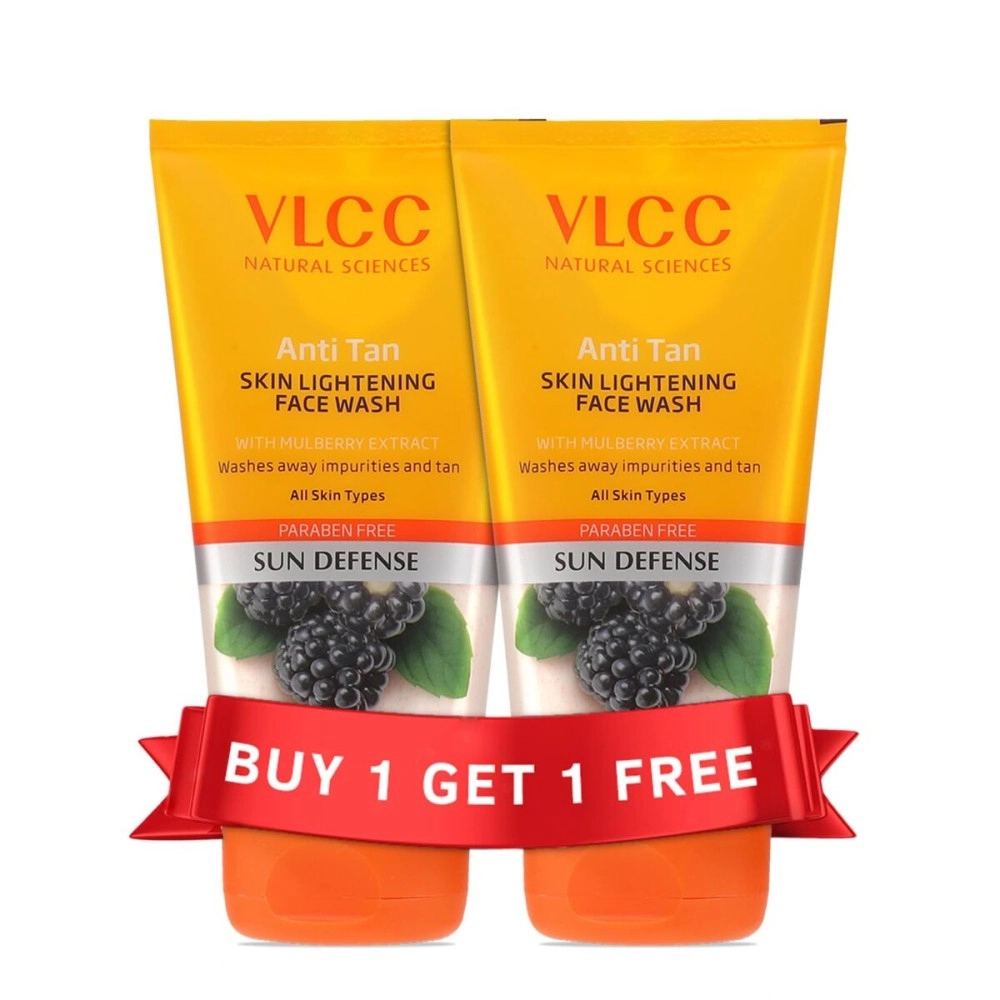 VLCC Anti Tan Skin Lightening Face Wash Combo Pack of 2 (150 ml*2)