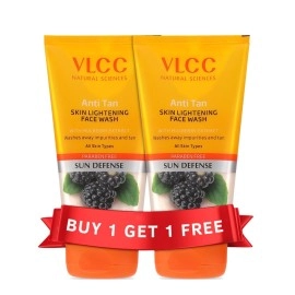 VLCC Anti Tan Skin Lightening Face Wash Combo Pack of 2 (150 ml*2)