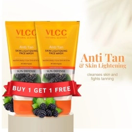 VLCC Anti Tan Skin Lightening Face Wash Combo Pack of 2 (150 ml*2)