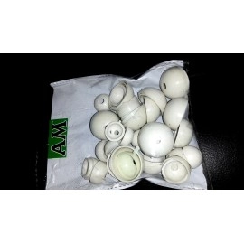 GOELX AM Plastic Jhumka Base Xtra Small Size in Dome Shape for Jewellery Making & Thread Wrapped Jewellery