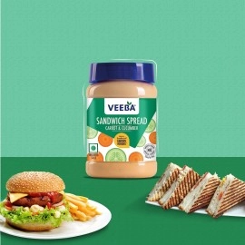 Veeba Carrot and Cucumber Sandwich Spread, 250g