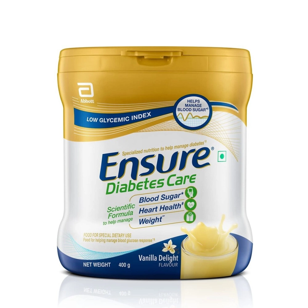 Ensure Diabetes Care Abbott Vanilla Delight Flavor - 400 gm (Previously known as Glucerna SR)