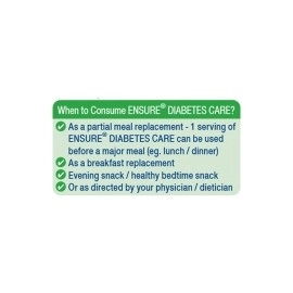 Ensure Diabetes Care Abbott Vanilla Delight Flavor - 400 gm (Previously known as Glucerna SR)
