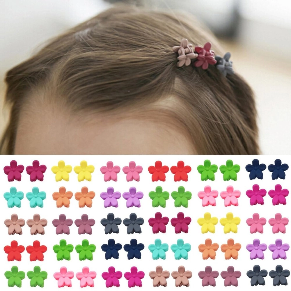 Elesa Miracle 60pcs Baby Girl Mini Hair Claw Clips Flower Hair Bangs Pin Baby Girl Hair Accessories Clips One Size 4327888425