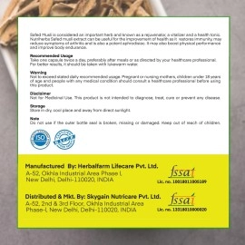 Nutriherbs Safed Musli Organic 800 Mg 60 Capsules (Pack of 1)