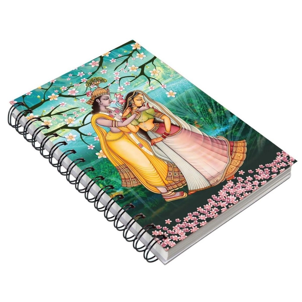 Paper Plane Design Radha Krishna Printed Ethnic Design A5 Notebook