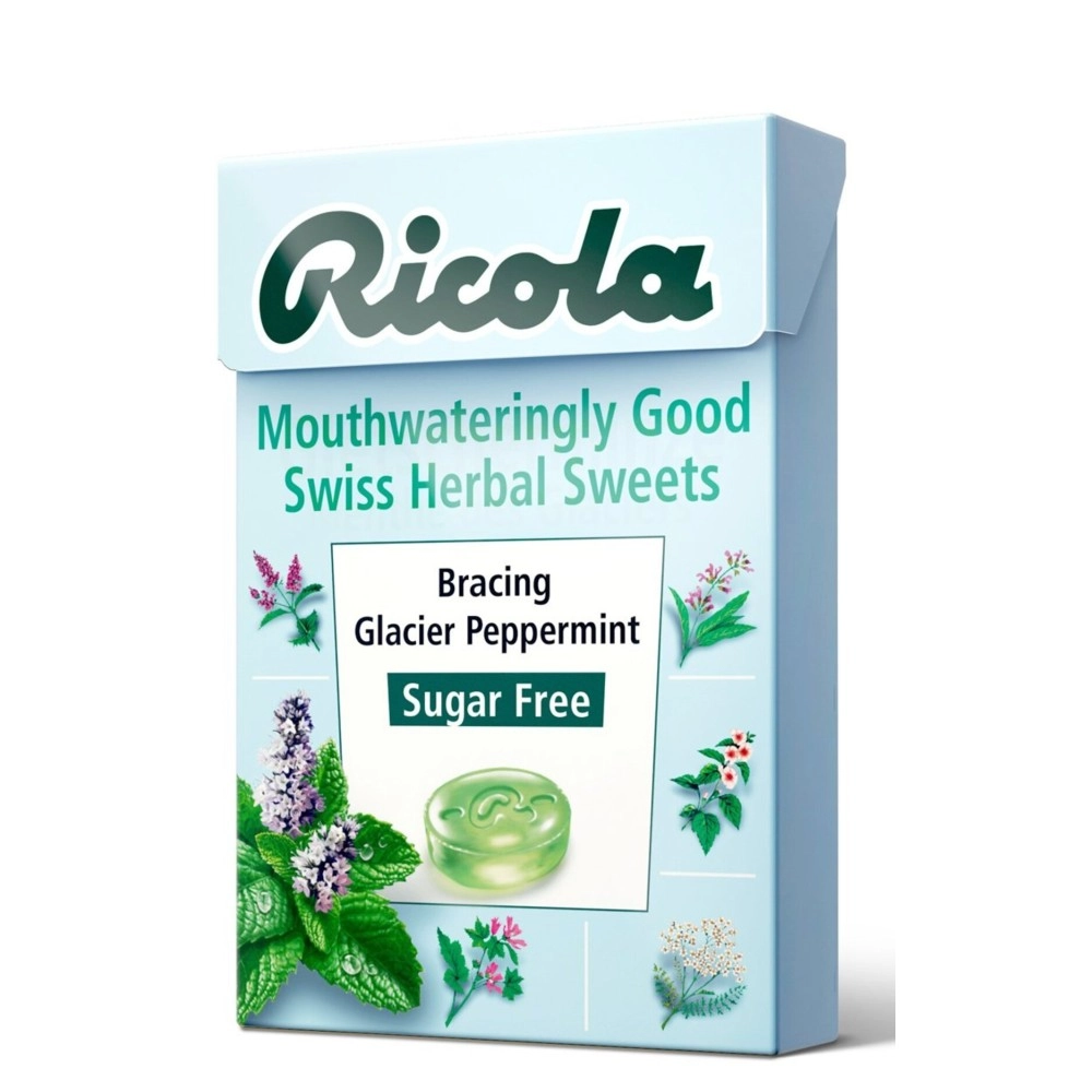 Ricola Box Sugar Free Glacier Peppermint, 45 g