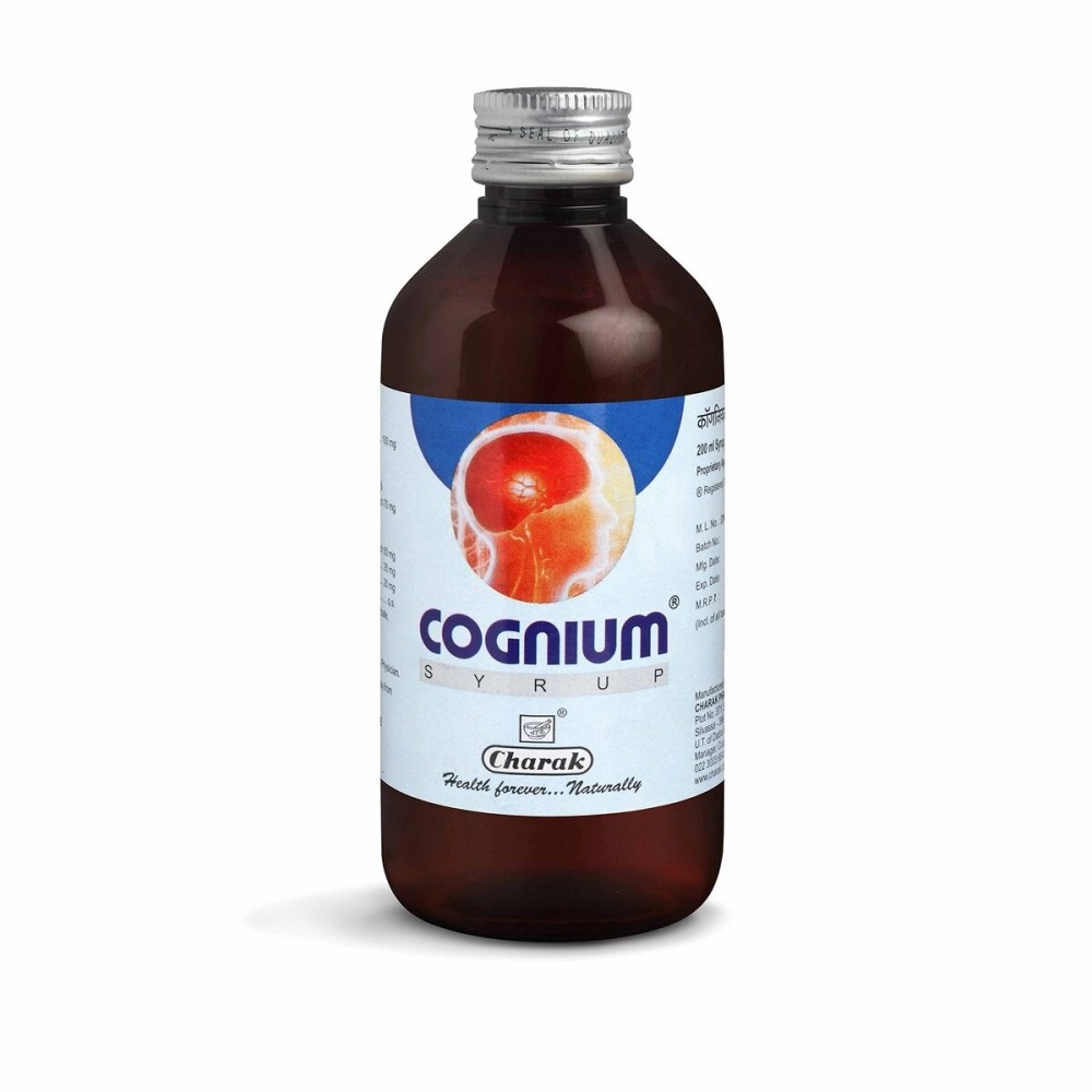 Charak Pharma Cognium Syrup A Memory Enhancer - 200 ml (Pack of 2)