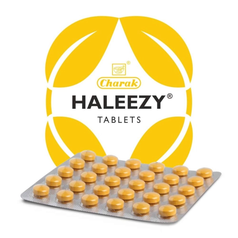 Charak Pharma Haleezy Tablets for Asthma & lung health - 30 Tablets (Pack of 3)