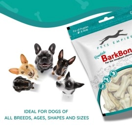 Pets Empire Rawhide Bones for Dogs 4 Inches (500gm) | Rawhide Pressed Chew Stick Young Adult Dog Treat & Dog Food | Dog Treats for All Breed Sizes Dogs