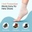 ZenToes Achilles Tendon Support Sleeve, Padded Compression Sleeve for Achilles Tendonitis Relief & Haglunds Heel, Washable Padded Socks & Heel Protectors for Bursitis Relief, 1 Pair