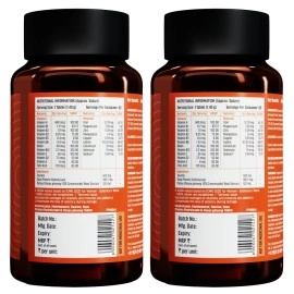 HealthKart Multivitamin - 60 Vegetarian Tablets (Pack of 2)