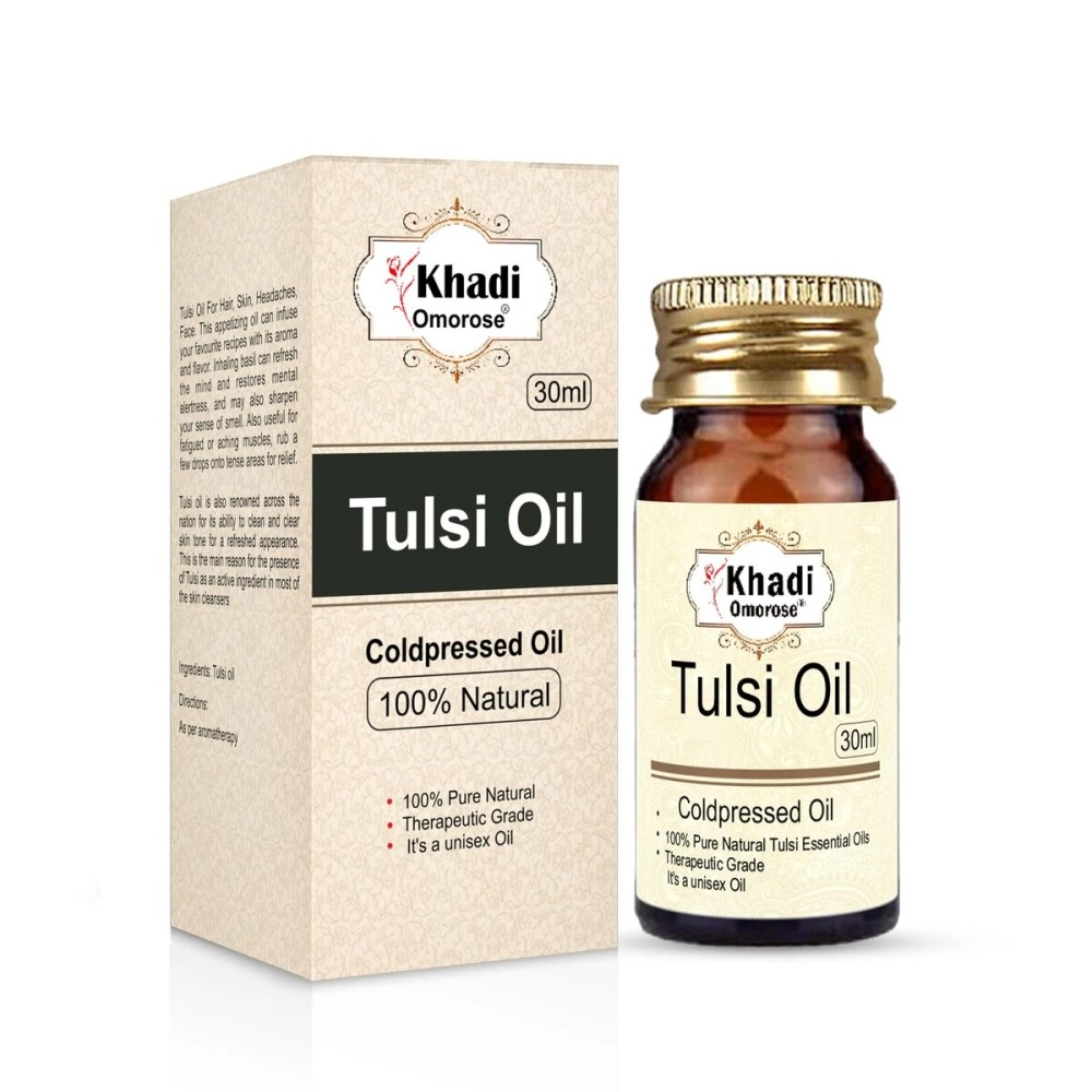 KHADI Omorose Coldpressed Tulsi Oil, 30 ml