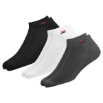 NAVYSPORT Men\'s Cotton Solid Ankle Socks, Pack of 3 (Multi-Coloured)