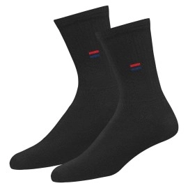 NAVYSPORT Men\'s Crew Length Cushion Cotton Socks (Pack of 3) (SF-M-1_Multicolour) Free Size, Multicolour, Free Size
