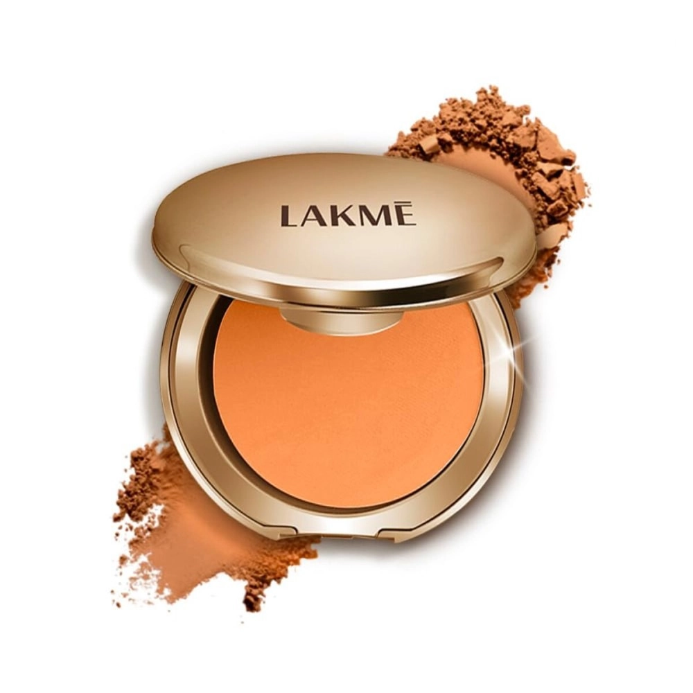 LAKM 9 to 5 Primer with Matte Powder Foundation Compact, Natural Almond,9g