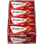 Trident Sugar-free Gum Cinnamon Flavour 18 Sticks (Pack of 12)