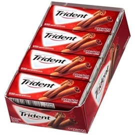 Trident Sugar-free Gum Cinnamon Flavour 18 Sticks (Pack of 12)
