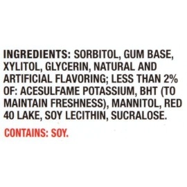 Trident Sugar-free Gum Cinnamon Flavour 18 Sticks (Pack of 12)