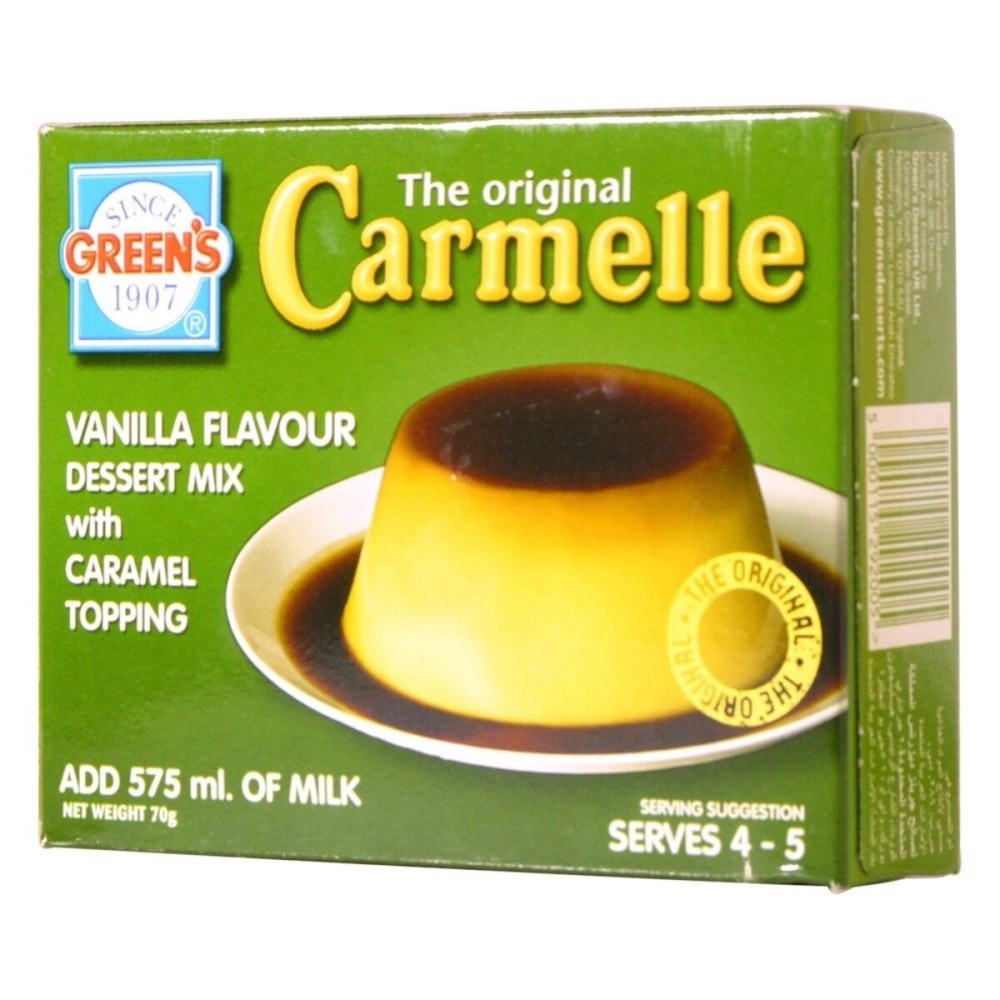 Green\'s Carmelle Vanilla Flavour Dessert Mix with Caramel Topping, 70g