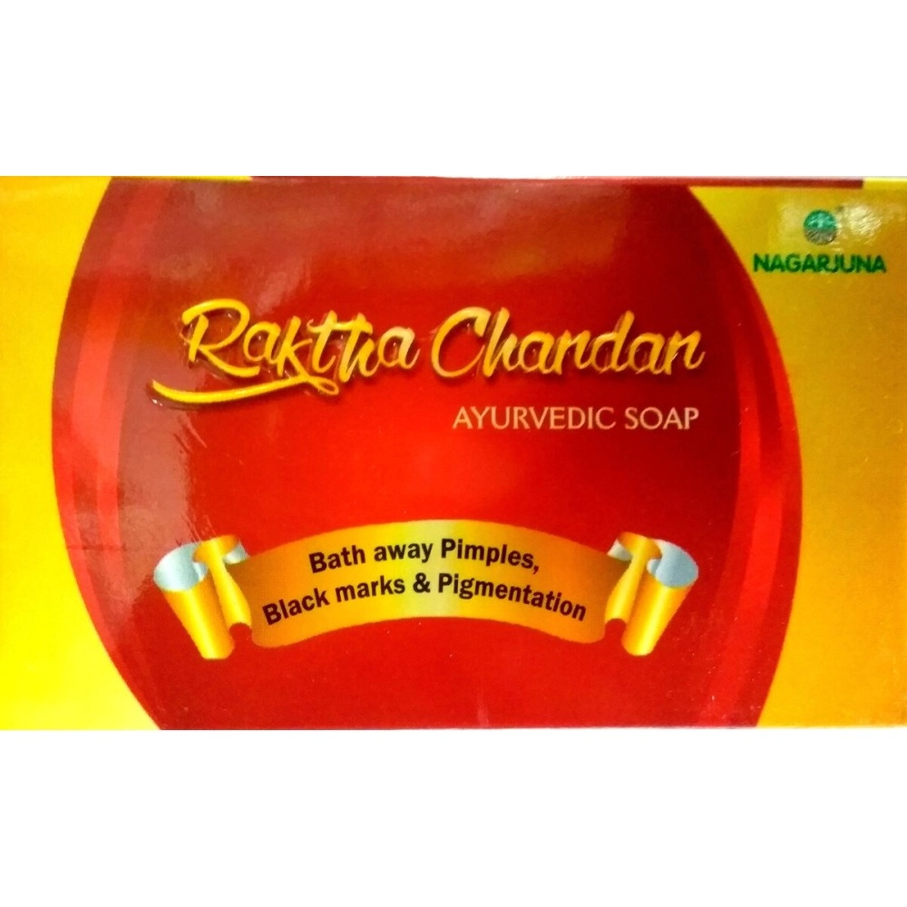 Nagarjuna Raktha Chandan Ayurvedic Soap,75Gm(Pack Of 4)