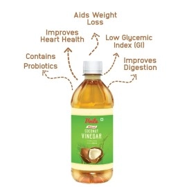 Voila Organic Coconut Vinegar Pet Bottle, 500 ml
