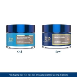 Blue Nectar Skin Brightening Cream for Men for Glowing Skin | Day and Night Face Cream for Men Oily, Dry & Combination Skin | Moisturizer for Dryness (13 Herbs, 50g)