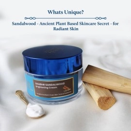 Blue Nectar Skin Brightening Cream for Men for Glowing Skin | Day and Night Face Cream for Men Oily, Dry & Combination Skin | Moisturizer for Dryness (13 Herbs, 50g)