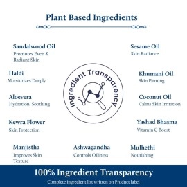 Blue Nectar Skin Brightening Cream for Men for Glowing Skin | Day and Night Face Cream for Men Oily, Dry & Combination Skin | Moisturizer for Dryness (13 Herbs, 50g)