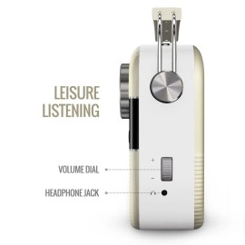 Saregama SC03 Carvaan Hindi Portable Digital Music Player - Porcelain White (Pack of 1)