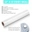 Clear Adhesive Vinyl Laminate 30.5 cm x 457.2 cm Self Seal Laminating Roll for Cricut, Decals, Stickers, Stencils, Tape, Sticky Back Permanent by Turner Moore Edition (Clear Roll, Glossy)