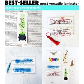 Clear Adhesive Vinyl Laminate 30.5 cm x 457.2 cm Self Seal Laminating Roll for Cricut, Decals, Stickers, Stencils, Tape, Sticky Back Permanent by Turner Moore Edition (Clear Roll, Glossy)